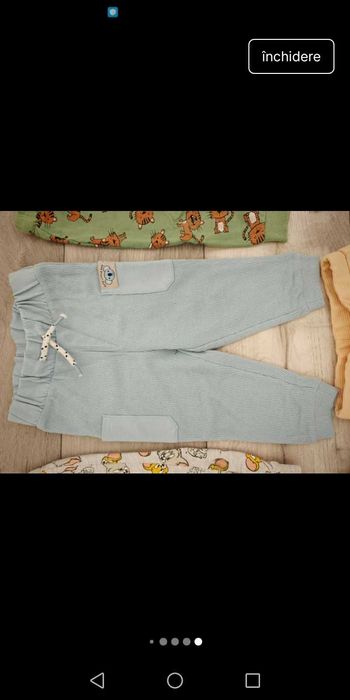Vând lot pantaloni bebe 74-80