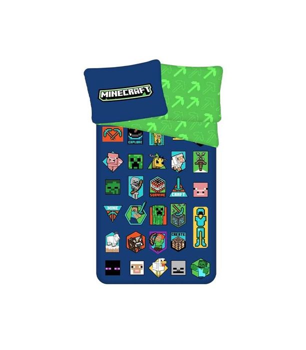 NEW!! Детско Спално Бельо 140x200 Майнкрафт Minecraft