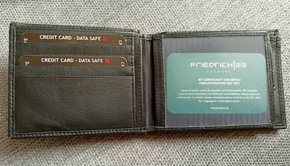Ловджийски портфейл Friedrich Германия, RFID защита, естествена кожа