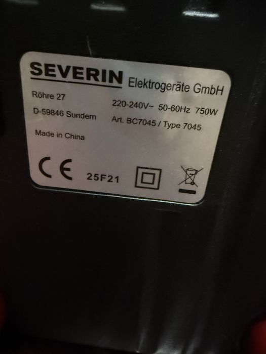 Прахосмукачка с торба Severin S Power