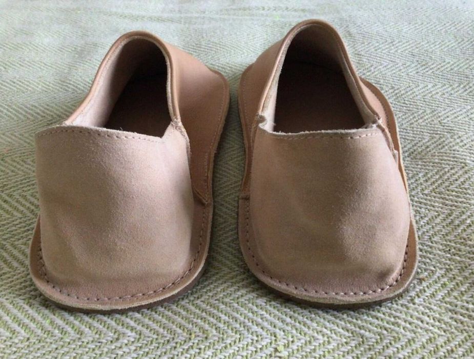 Унисекс Po-Zu меки кожени обувки-пантоф – размер 40-41