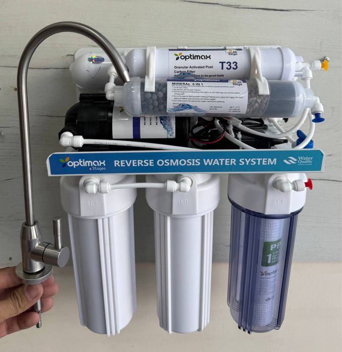 Система обратного осмоса (фильтр) 6 ступеней очистки воды (под мойку)
