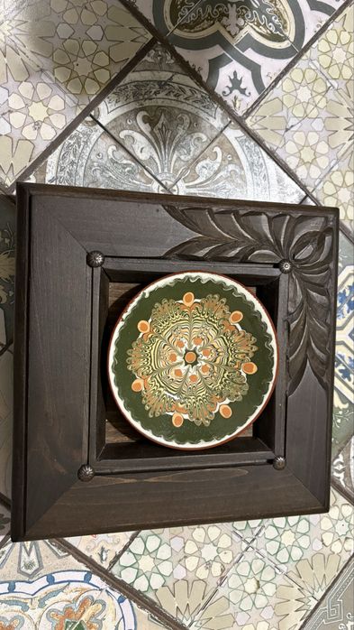 Свещник с дърворезба „Венге“