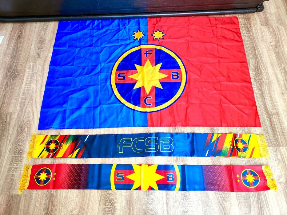 Set Suporteri Fcsb ( Steag FCSB + Esarfa)