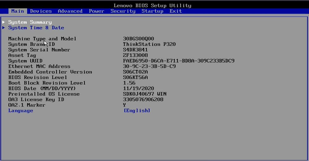 Lenovo Thinkstation P320