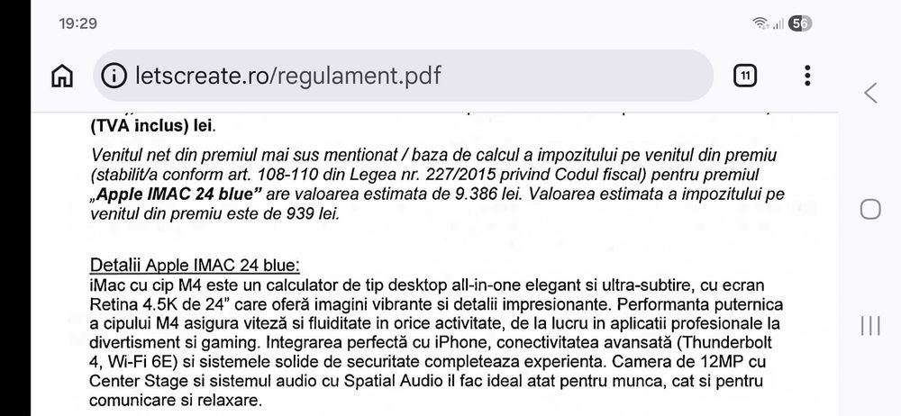Apple Imac 24 Blue