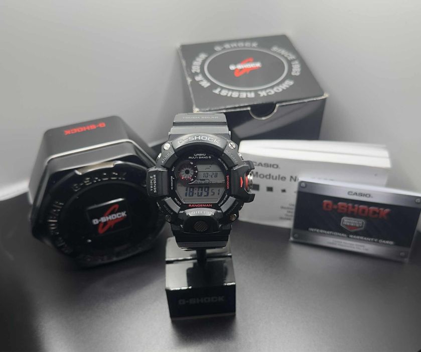 Часовник Casio G-Shock RangeMan GW-9400-1A Tough solar, Radio control
