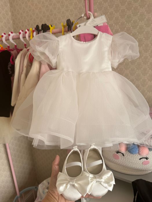 Белое платье на годик