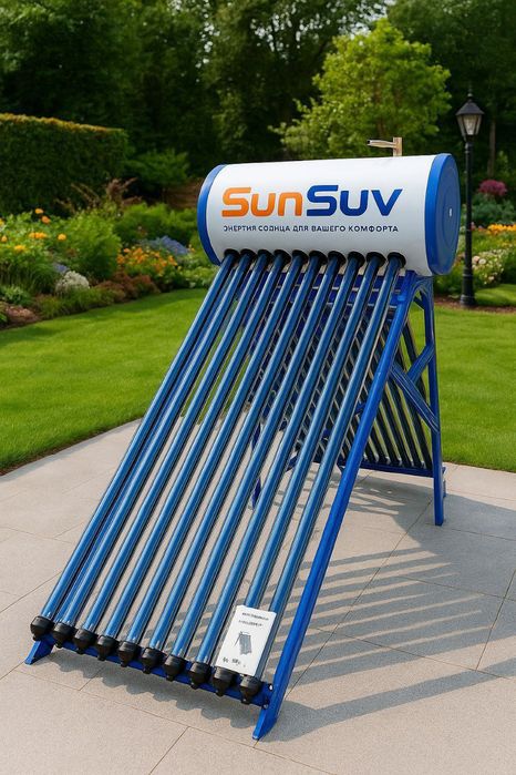 Солънечний водонагривателъ. Quyosh siv isitgichlari. 100, 200, 300 L