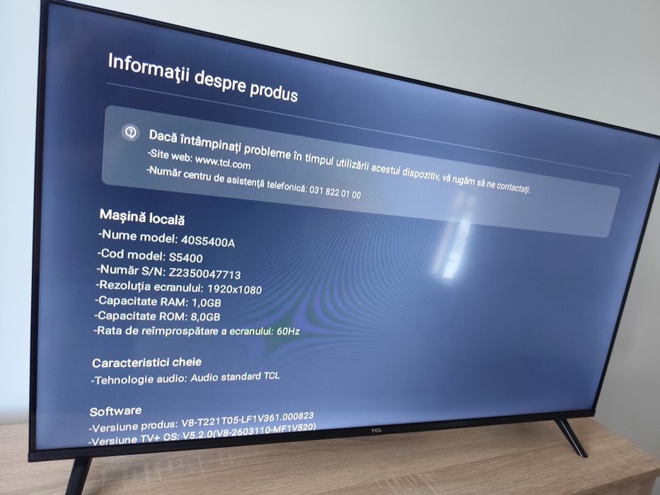 Vând TV SMART tcl 108cm