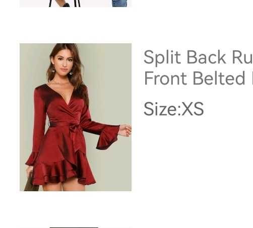 Rochiță satin nouă xs