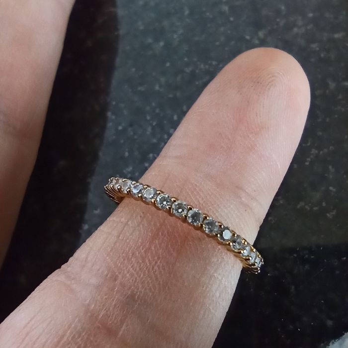 Позлатен пръстен Сваровски