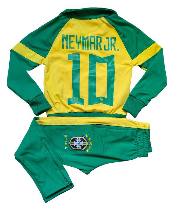 Детски футболен комплект Неймар дълъг екип Бразилия Brasil Neymar Jr.
