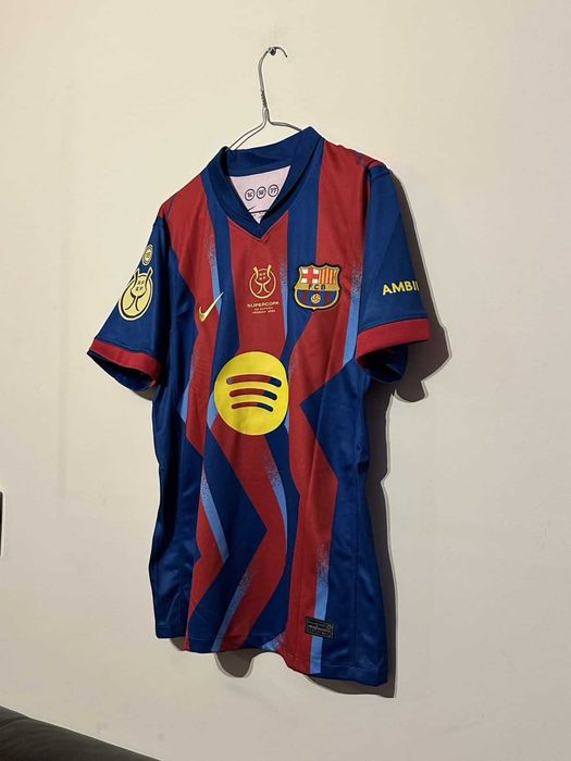 Тениска FC Barcelona с Lamine Yamal от финала на Суперкупата! -  НОВА!