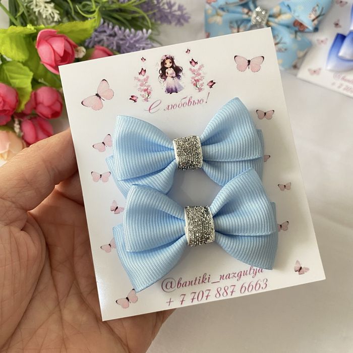 Бантики для девочек с раскраской, подарки