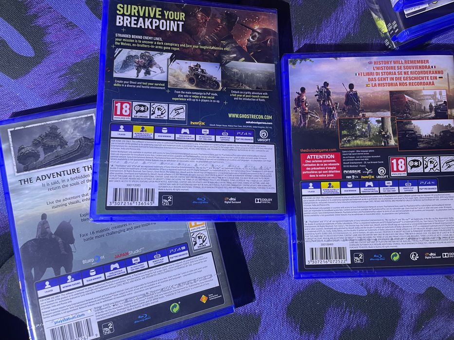 игри за playstation PS4 - Horizon, Tom Clancy, GhostRecon, Division2