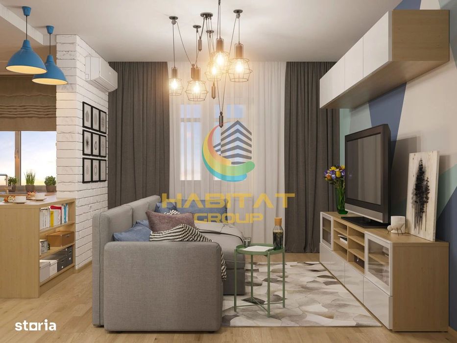 Garsoniera moderna | Balcon | Zona Grand Arena | Comision 0%