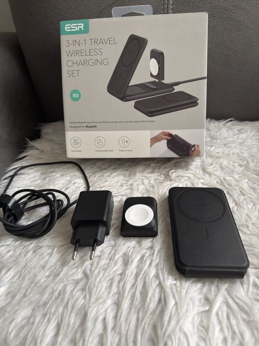 Statie incarcare 3 in 1 Travel Wirelles charging set ESR