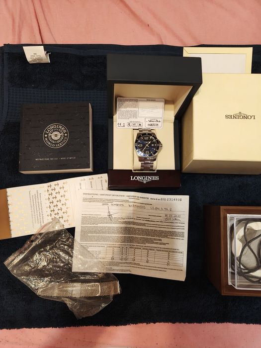 longines hydroconquest 44mm automatic + bonus cutie winder