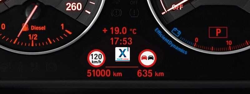 BMW Activare SLI citire semne circulație (speed limit info, 8TH)