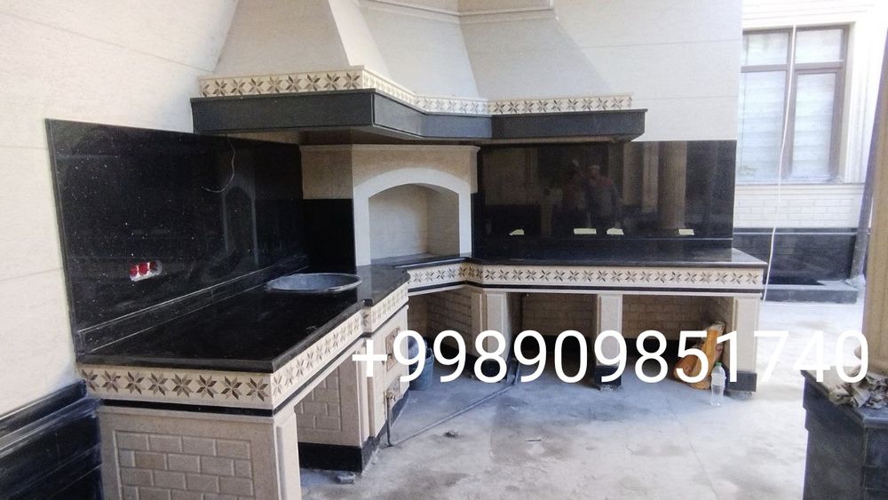 Летняя кухня Барбекю очаг Камин Пицца Печь