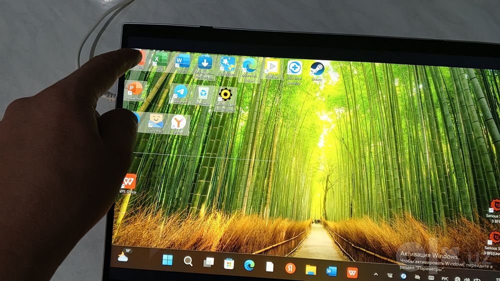 Notebook dHP 16/256 gb sensirli ekran