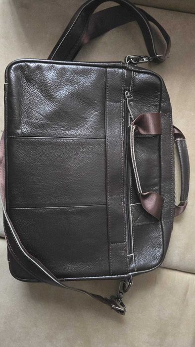 Geantă Business din Piele Naturală, Laptop & Documente – Elegantă