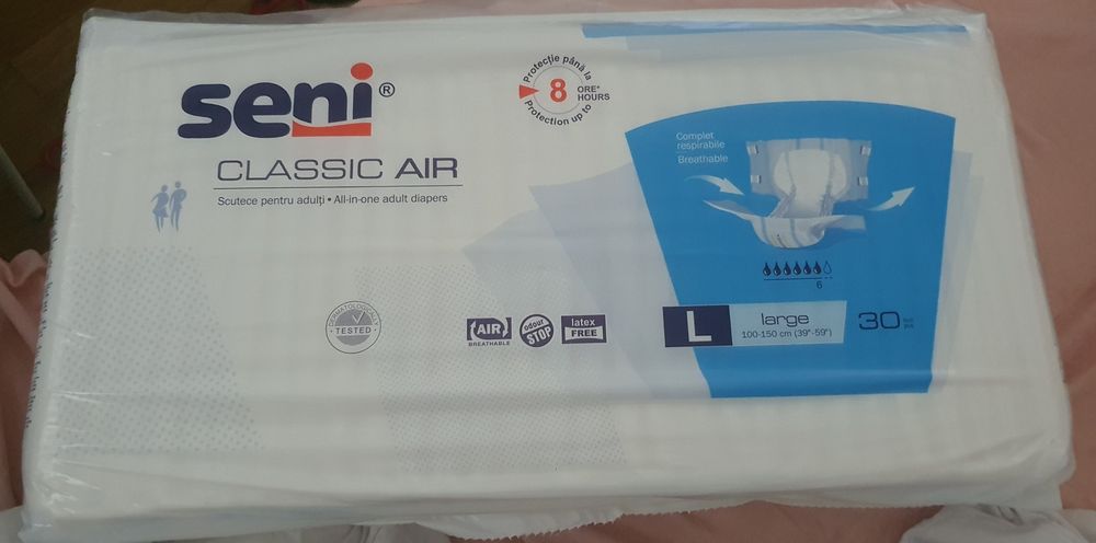 Vând Scutece adulti Classic Air, Large, 30 bucati, Seni