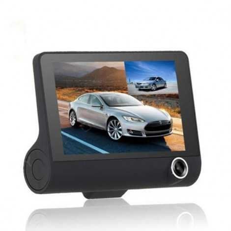 Видеорегистратор №3650 Full HD 1080P с 3 камери, дисплей 4 инча и ноще