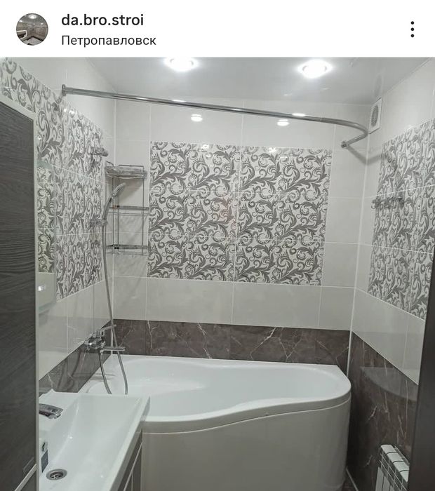 Ванна туалет, гибкий мрамор, кафель, пластик панель.