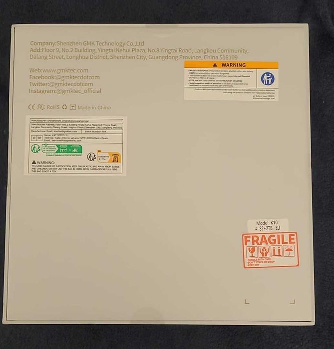 Mini PC  GMKtec k10 Intel i9 13900HK ,5.4GHz, 32GB DDR5 , 2TB -sigilat