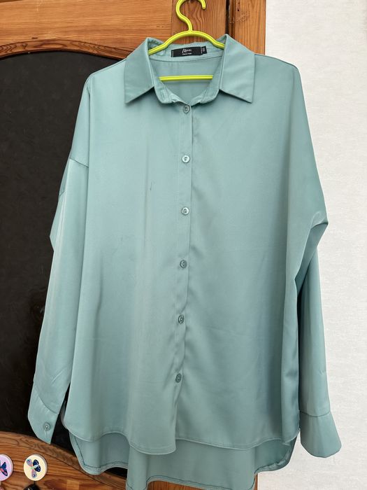 Блузка , цвет мята. Размер 50