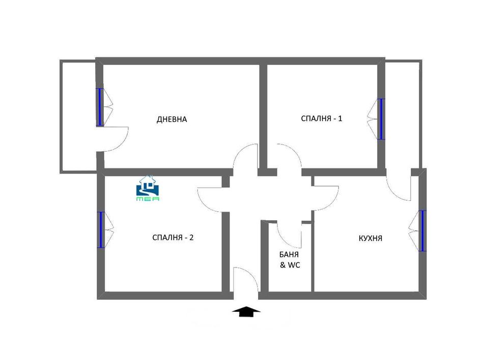 Продава се Тристаен апартамент в София, Надежда 1 - 88 кв.м за 1043 €/кв.м - Снимка #19