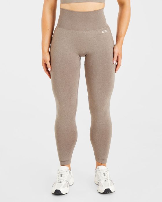 Nou! Colanti AYBL Empower Seamless Leggings - Taupe Marl - Size S