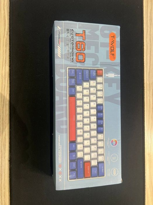 T-WOLF T60 механическая клавиатура RGB 60%