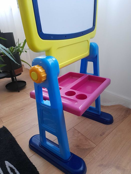 Детска дъска за рисуване и писане, бяла дъска магнитна, Playgo, голяма