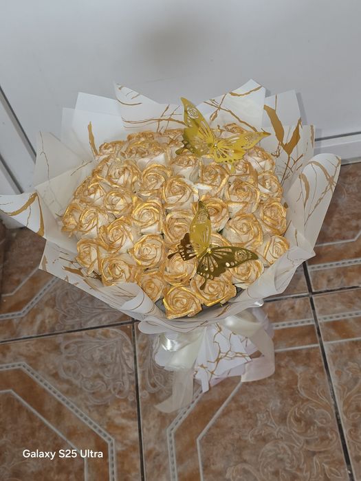 Buchet trandafiri din săpun