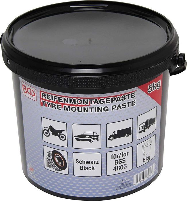 4 cutii Pasta etansare neagra, pentru pneuri, 5 kg, BGS 9382
