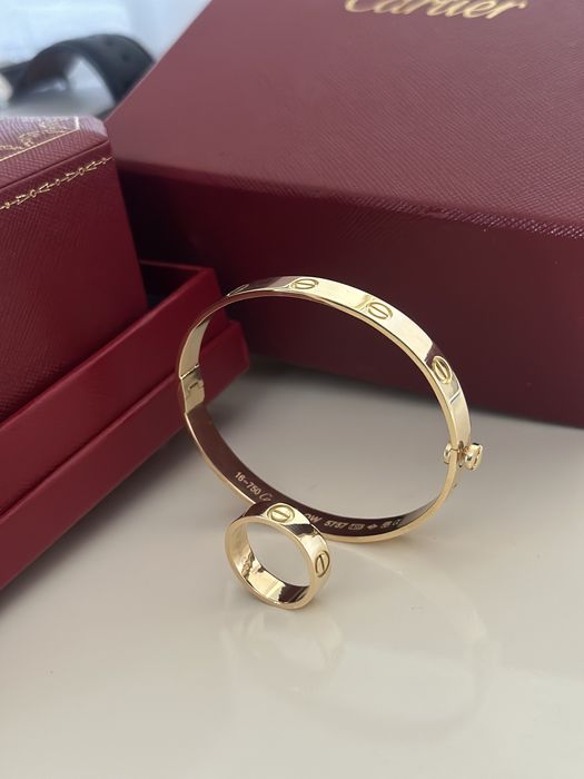 Кольцо Картье Cartier love литое