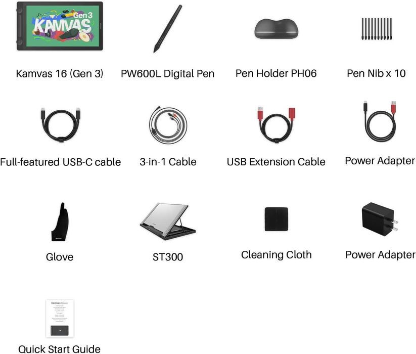 Новинка! Графический планшет с экраном Huion Kamvas 16 Gen3