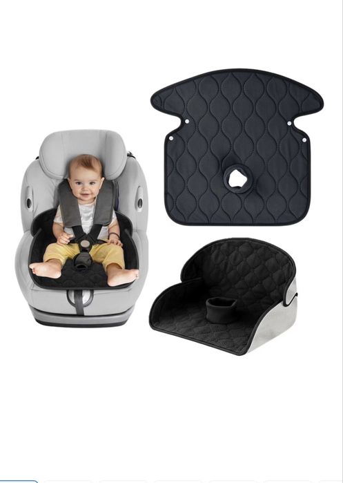 Protectie impermeabila pentru scaun auto copii, scaun de masa si carucior Das Schaf™, 40x44 cm, reutilizabila, material respirabil, antiderapant