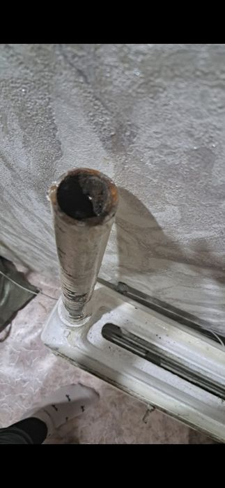 Батарея чугуная забитая