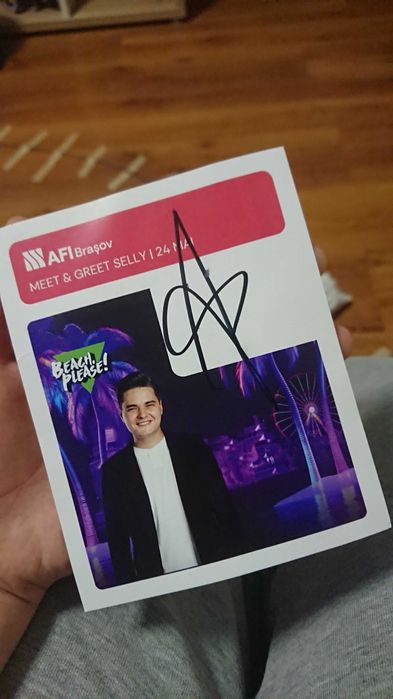 Autograf de la Selly (Pt dovada ca totul e real crietimi în privat)