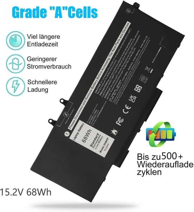 HJTPOWER 3HWPP Батерия за лаптоп Dell Latitude 14 15 Precision 3541