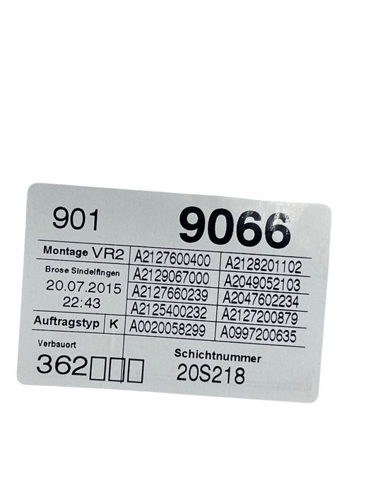 Macara Geam Dreapta Fata ( Uk ) Mercedes-Benz E-Class W212 2015 Faceli