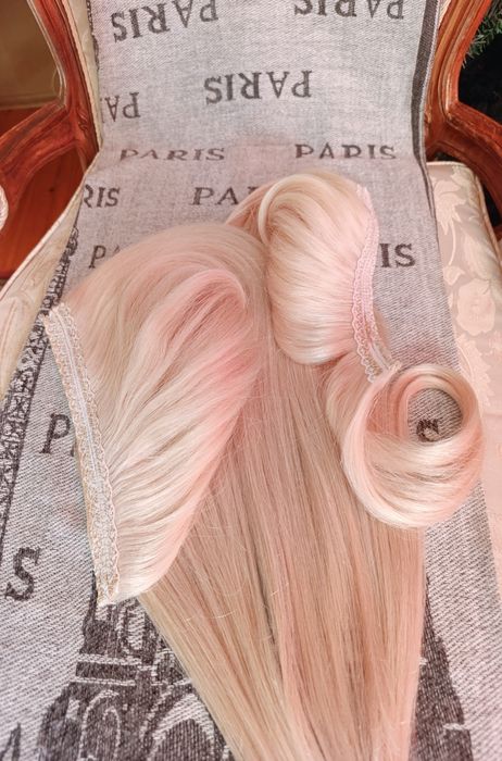 Естествена руса коса за удължаване 130 гр.