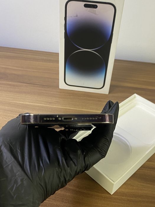 iPhone 14 Pro Max, 256 GB, Deep Purple,  Sticla Spate Sparta, ESIM, Camera spate nu este originala