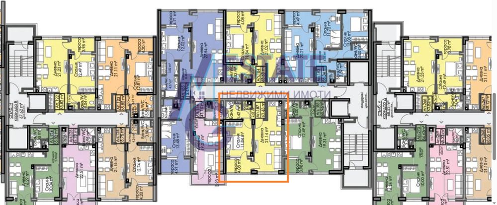 Двустаен Апартамент В Кв. Азимут, Бургас