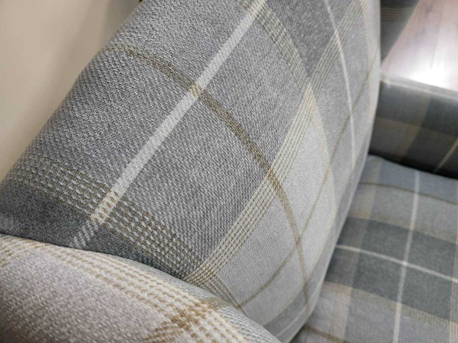 Сив фотьойл от плат с висока облегалка