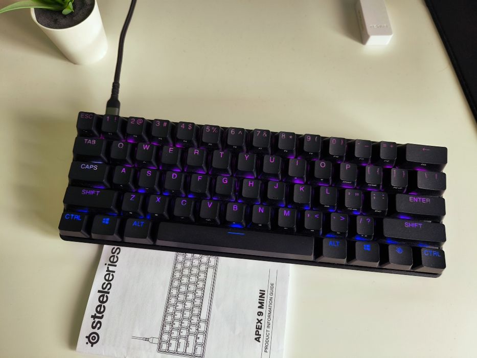 SteelSeries Apex 9 Mini - ПЪЛЕН КОМПЛЕКТ / КУТИЯ - ЛИЧНО ЗА СОФИЯ".